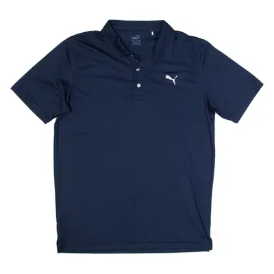 PUMA Mens Polo Shirt Blue Short Sleeve M