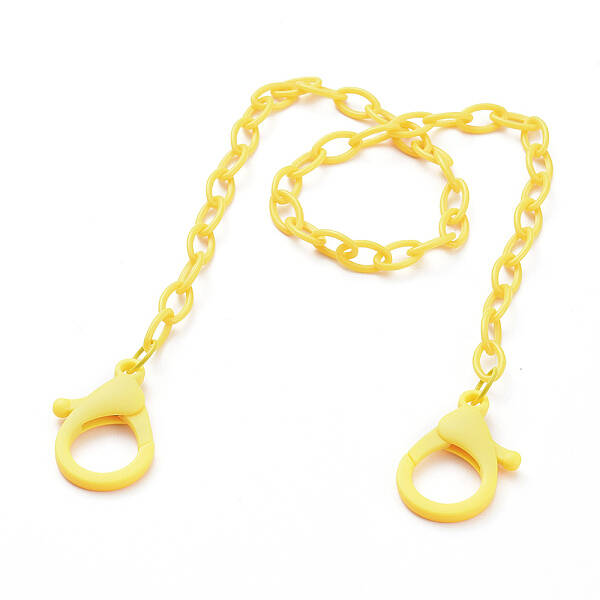 Personalized ABS Plastic Cable Chain Necklaces