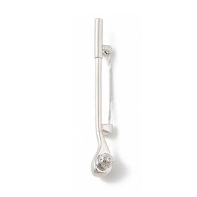Golf Club Alloy Cubic Zirconia Brooches