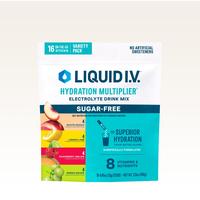 Liquid I.V. Sugar-Free Hydration Multiplier - Variety Pack Sugar-Free - Hydration Powder Packets | Electrolyte Powder Drink M...