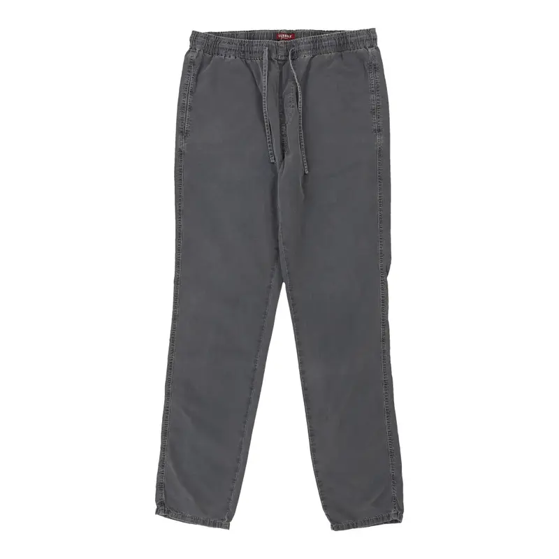 Carrera Trousers - Large Grey Cotton Blend