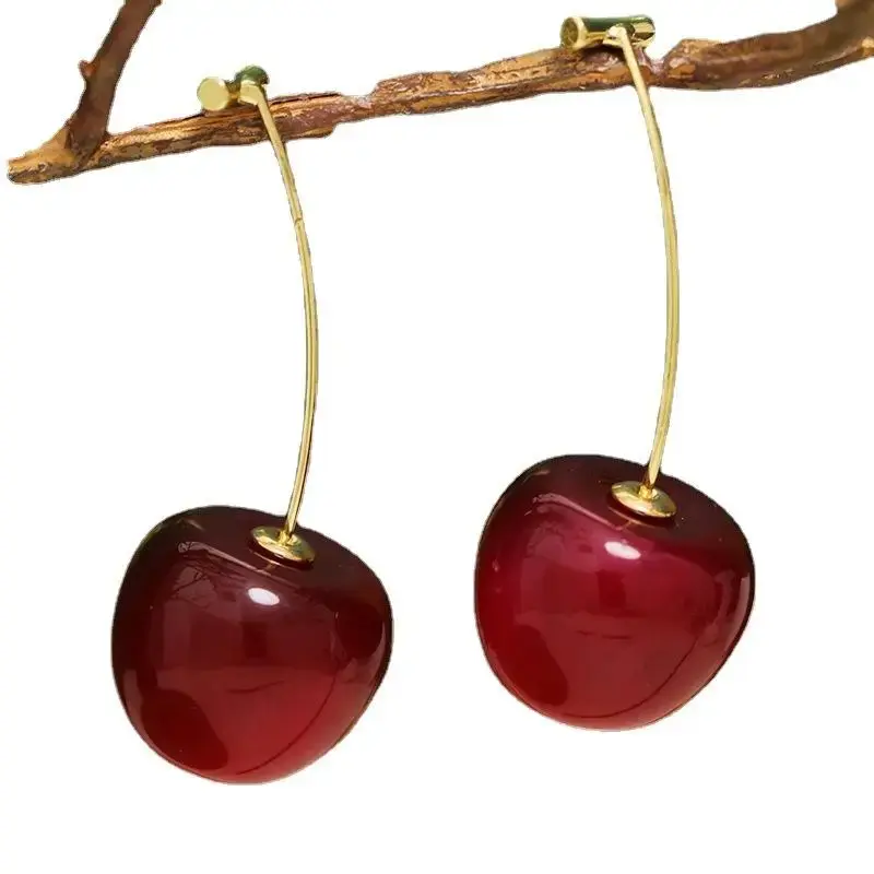W011 Sweet Cherry Earrings