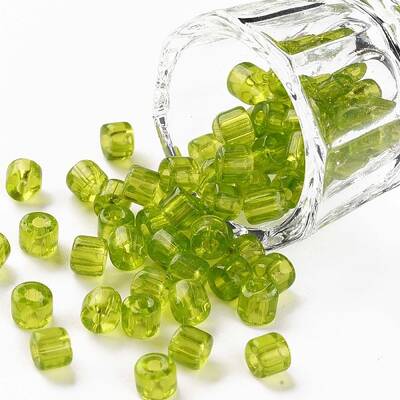 Transparent Colours Glass Round Bugle Beads