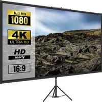 VEVOR Tripod Projector Screen with Stand 100inch 16:9 4K HD Projection Screen Stand Wrinkle-Free Height Adjustable Portable S...
