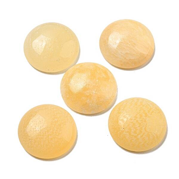 Natural Yellow Jade Cabochons