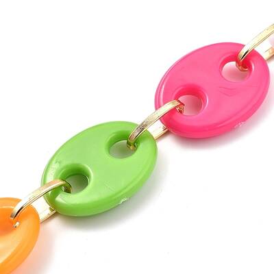 Handmade Plastic Coffee Bean Chains