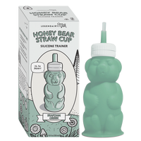 Honey Bear Straw Cup - Legendairy Milk - 8 oz Food Grade Silicone - Dishwasher Safe - 1 Bottle and 2 Straws - Reusable - Wate...