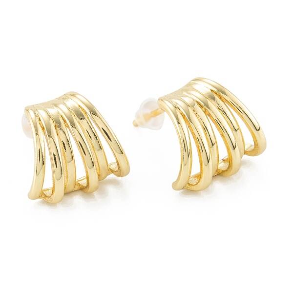 Brass Stud Earrings
