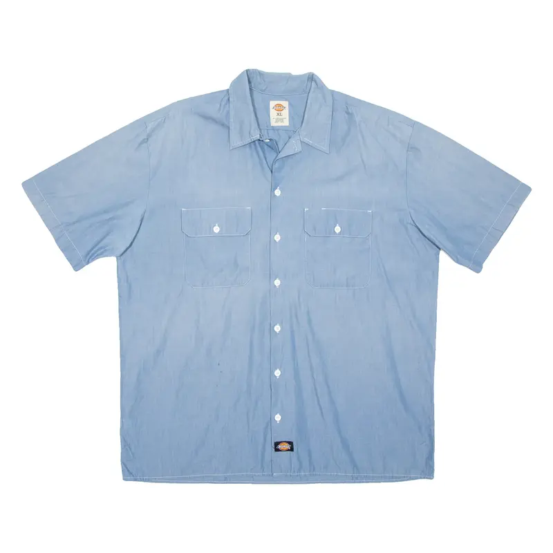 DICKIES Mens Worker Shirt Blue XL