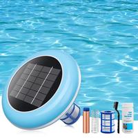 Solar Pool Ionizer System,Copper Ionization,Floating Automatic Water Cleaner and Purifier,Up to 35,000 Gal,85% Less Chlorine,...