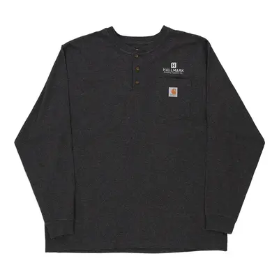 Hallmark Carhartt Long Sleeve T-Shirt - XL Grey Cotton