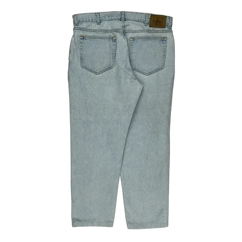 Calvin Klein Baggy Jeans - 37W 29L Light Wash Cotton | Size: 37″ waist