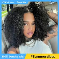 Geeta Hair-Beginners Glueless Wig Short Bob Curly Pre Cut 4x6 Glueless Wigs Pre Bleached Lace Front Wig Pre Plucked Natural H...