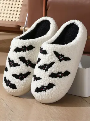 Women's Plush Slippers, Casual Soft Comfortable House Slippers for Women, Warm Slippers for Indoor & Outdoor Use for Fall & W...