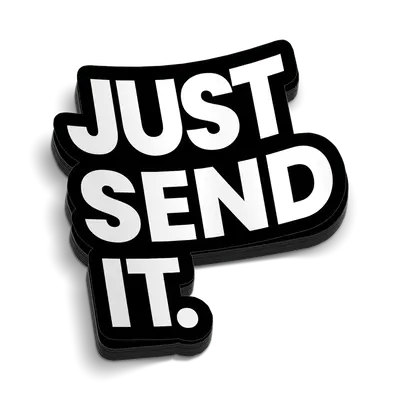 Just Send It Hard Hat Decal
