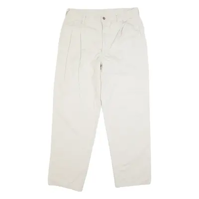 MICHEAL SPORT Chino Mens Trousers Cream Regular Straight W32 L30