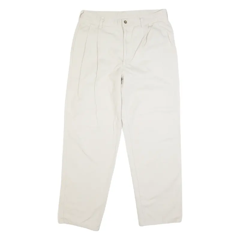 MICHEAL SPORT Chino Mens Trousers Cream Regular Straight W32 L30