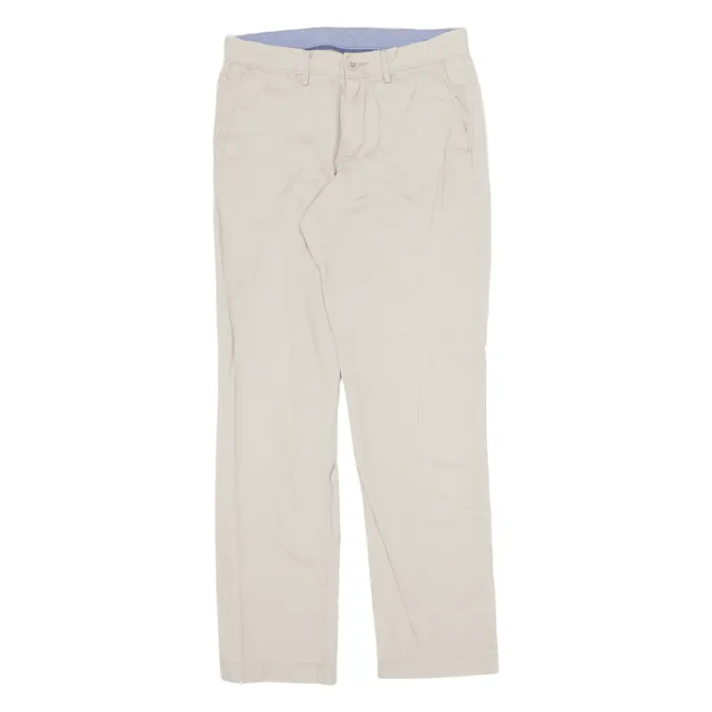 J CREW Urban Lightweight Trousers Beige Slim Straight Mens W29 L32