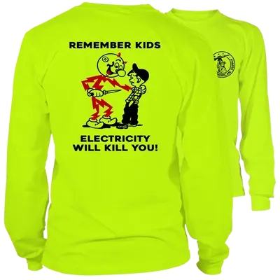 Remember Kids - Long Sleeve Hi-Vis T-Shirt