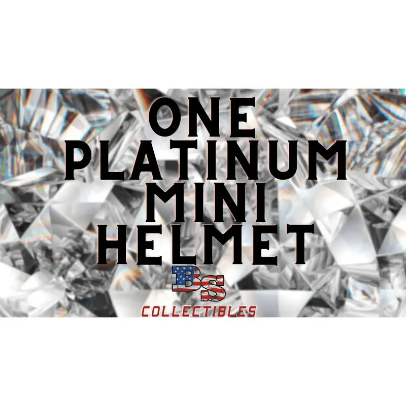 1 Factory Sealed Platinum Mini Helmet Break Pick Your Division