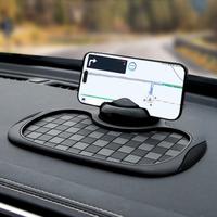 Car Anti-slip Pad, Multifunctional Car Phone Holder with Digital License Plate, Dashboard Anti-slip Storage Pad, Car Interior...