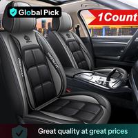 Fall Car Seat Covers for Front Seat, 1 Count PU Leather Car Seat Protector, Car Mats for Car Interior Decor, Summer Travel Ca...