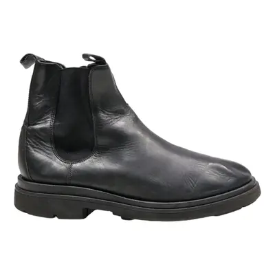 ZARA Chelsea Boots Black Leather Mens UK 9.5