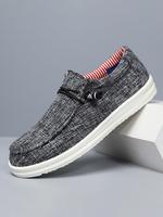 Men's Casual Solid Color Slip-on Loafers, Affordable Loafers, Breathable Lightweight Slipon Flat Shoes for Summer 2024, Outdo...