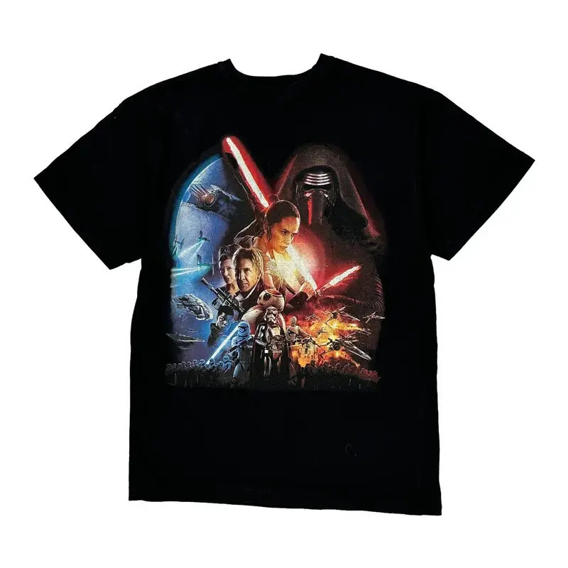 Star Wars Unbranded Graphic T-Shirt - Small Black Cotton