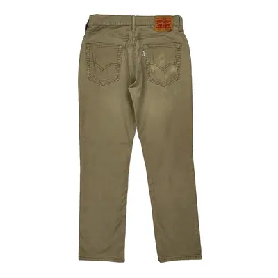 White Tab 514 Levis Trousers - 30W 29L Beige Cotton Blend