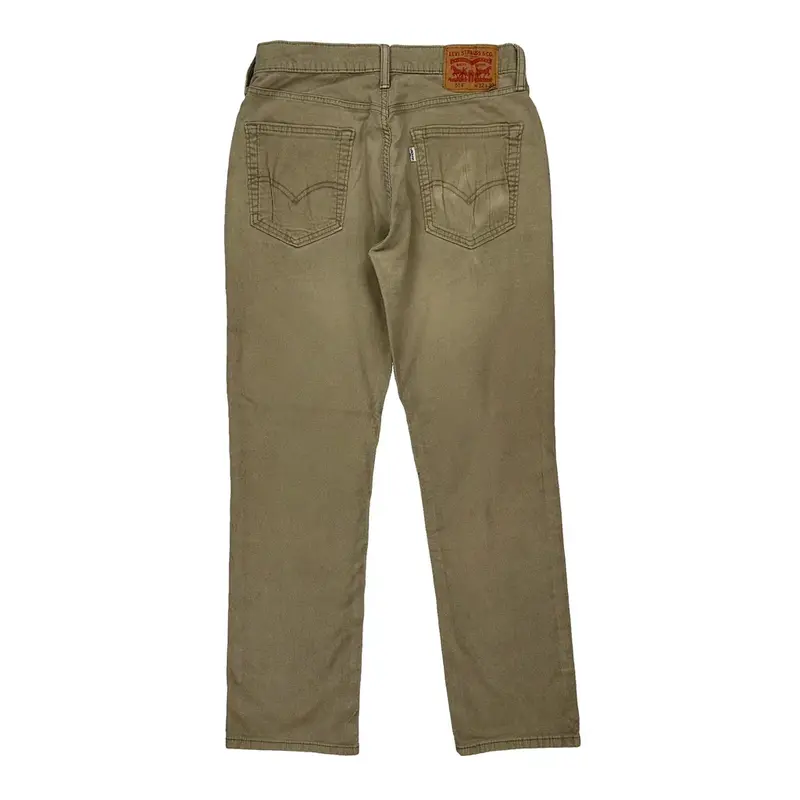 White Tab 514 Levis Trousers - 30W 29L Beige Cotton Blend