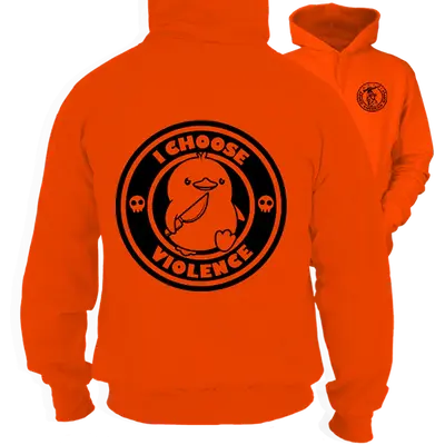 Violence- Safety Orange Hoodie