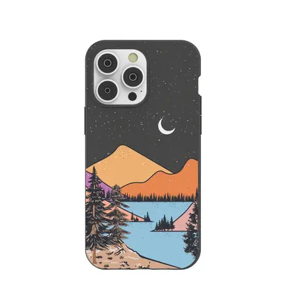 Black Night Trails iPhone 14 Pro Max Case