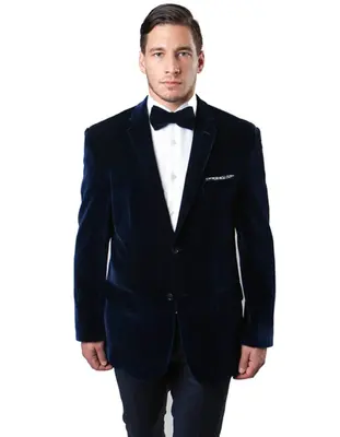 Mens Navy Blue Wedding Tuxedo - Dark Blue Tuxedo Suit