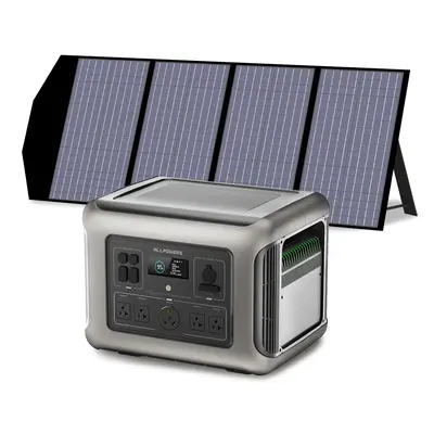 Solar Generator Kit 2500W Power Station 140W Solar Panel