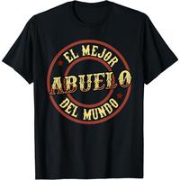 Fathers Day Gift Shirts El Mejor Abuelo Tee Spanish Grandpa Gift Tshirt graphic tees men gifts Menswear Streetwear Casual