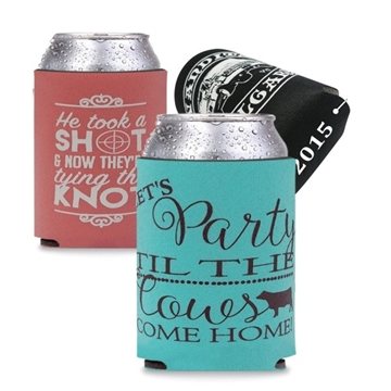 250 Customized Cool-Apsible Can Cooler - Foam Insulated
