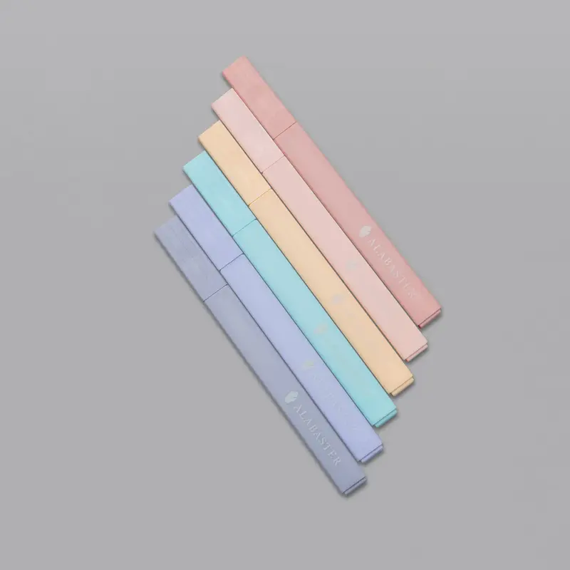 Alabaster Bible Highlighters Set- No Bleed Water Ink, Assorted Colors, Pack of 6 (A Beautiful Year Bible Highlighters Set) bi...