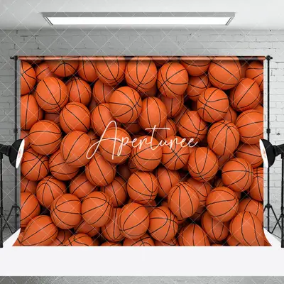 Basket Balls Sports Backdrops For Cake Smash Photo