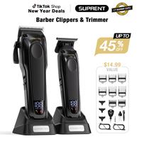 [BARBER'S CHOICE] 20 in 1 Professional Hair Clippers Trimmer  - High Torque Brushless Motor & DLC Coated -Detachable Blade- T...