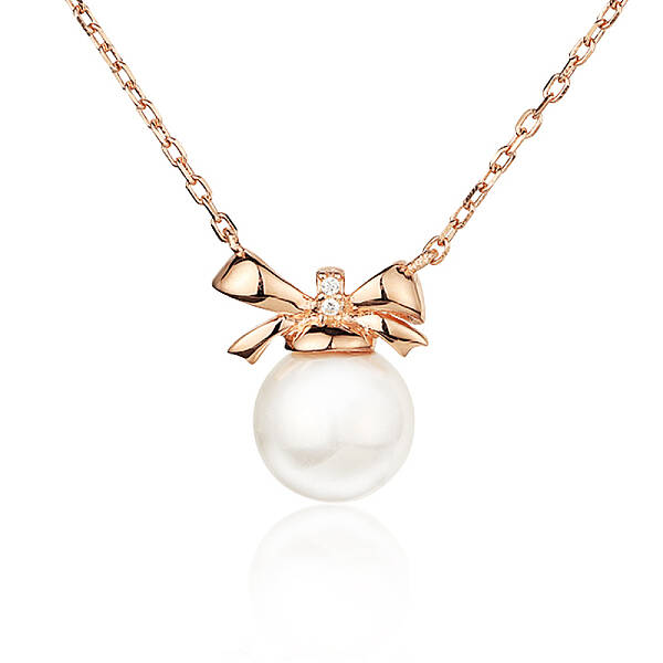 Sweet and Lovely S925 Silver Freshwater Pearl Pendant Necklaces