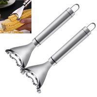 2 Pcs Corn Peeler Corn Planer Thresher Stainless Steel Corn Peeler for Corn On the Cob Corn Kernel Remover Tool Magic Corn St...
