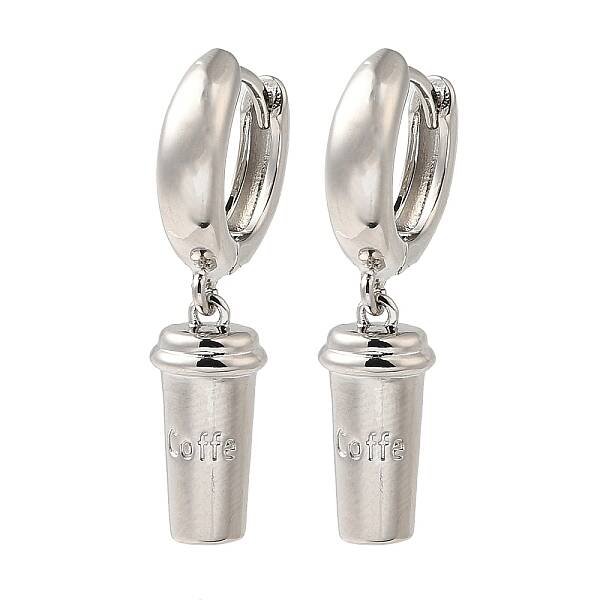Rack Plating Brass Hoop Earrings