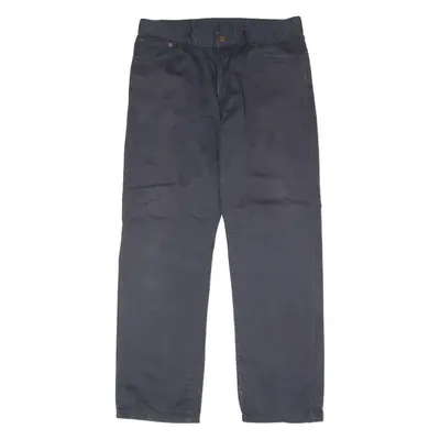 LEVI'S 751 Mens Twill Trousers Blue Classic Straight W36 L32