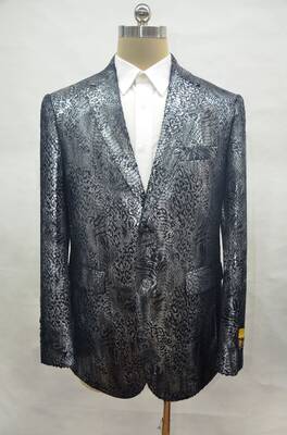 Exotic - Black - Mens Wholesale Blazers