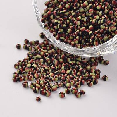 12/0 Opaque Colours Seep Glass Beads