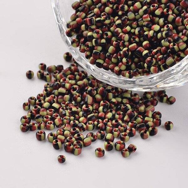 12/0 Opaque Colours Seep Glass Beads