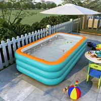 Inflatable Swimming Pool, Durable Design Inflatable Swimming Pool, Outdoor Swimming Pool for Backyard, Garden Party, Swimming...