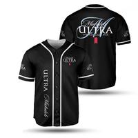 Trendy All Black Michelob Ultra Superior Light Beer Unisex Baseball Jerseys, Party Shirt, Lovely Gift For Besties
