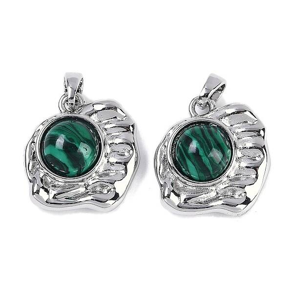 Synthetic Malachite Pendants